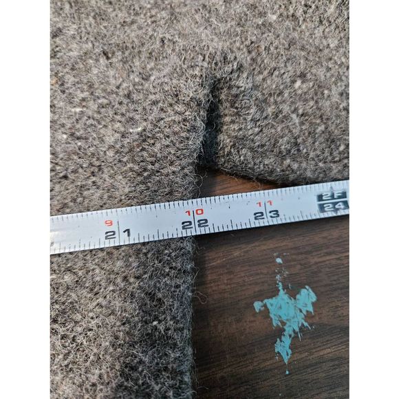 Lands End Taupe Wool Pullover size Medium Men's Fall Winter - Picture 7 of 8